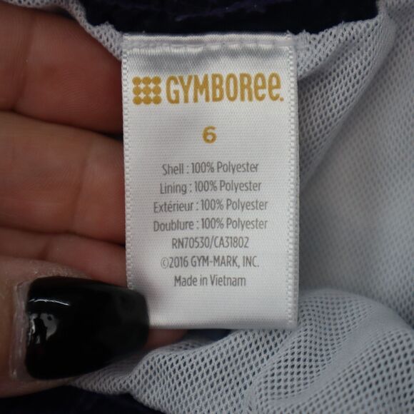 Gymboree Shorts Boys 6 Blue Dolphin Drawstring Stretchable Waist Bottoms - Picture 2 of 15